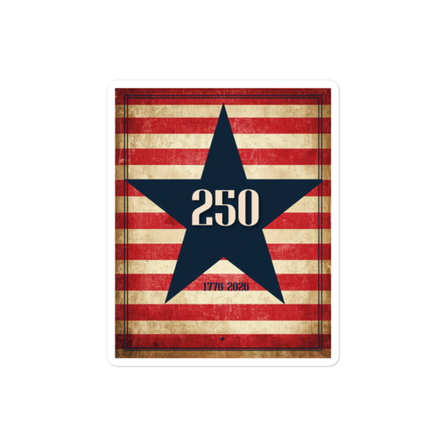 250th anniversary graphic with vintage flair | Decal